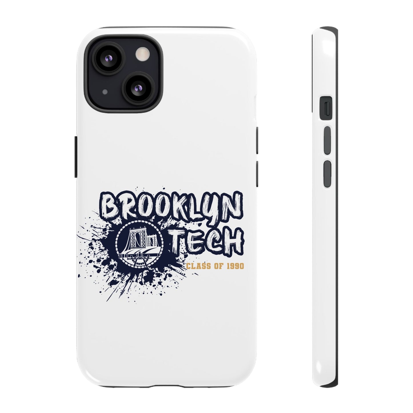 Class Of 1990 Commemorative Tough Cases - Apple & Samsung Only - Gold Font On White Background