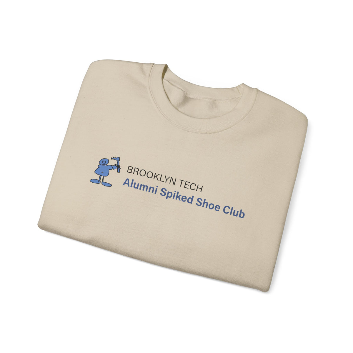 Brooklyn Tech Alumni Spiked Shoe Club Crewneck Sweatshirt - Rectangular Logo