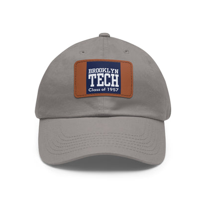 Classic Brooklyn Tech - Hat with Leather Patch (Rectangle) - Class of 1957