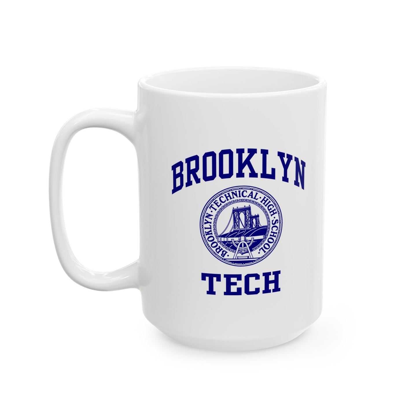 Brooklyn Tech Classic Logo Ceramic Mug, (11oz, 15oz)