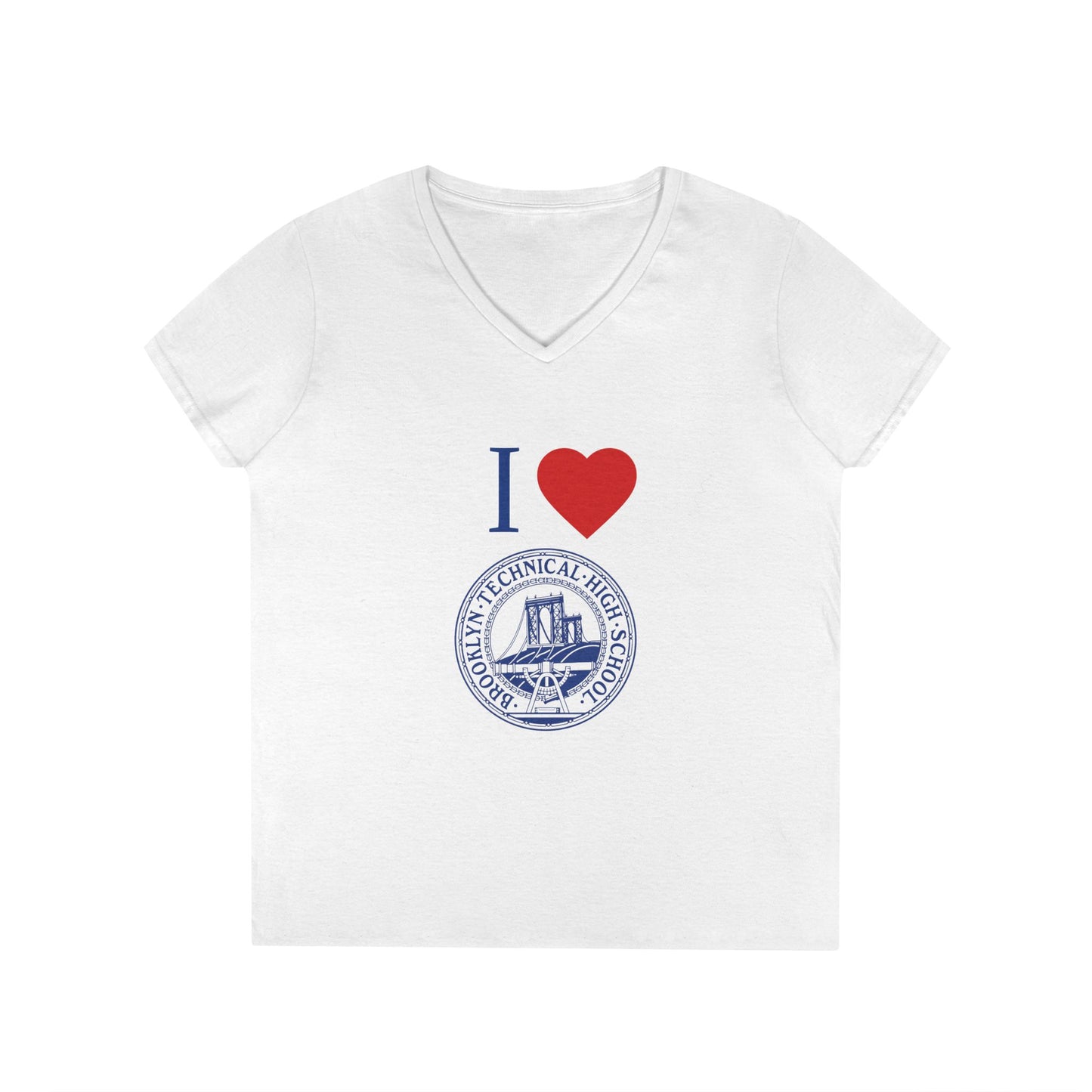 Boutique - I Love Brooklyn Tech Ladies' V-Neck T-Shirt