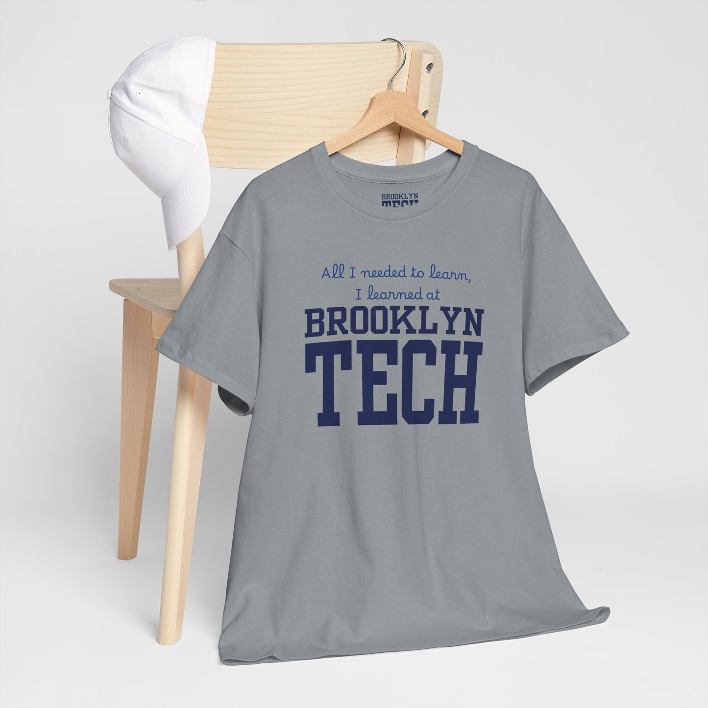 Boutique - All I needed to learn, I learned at Brooklyn Tech - Men's Heavy Cotton T-Shirt
