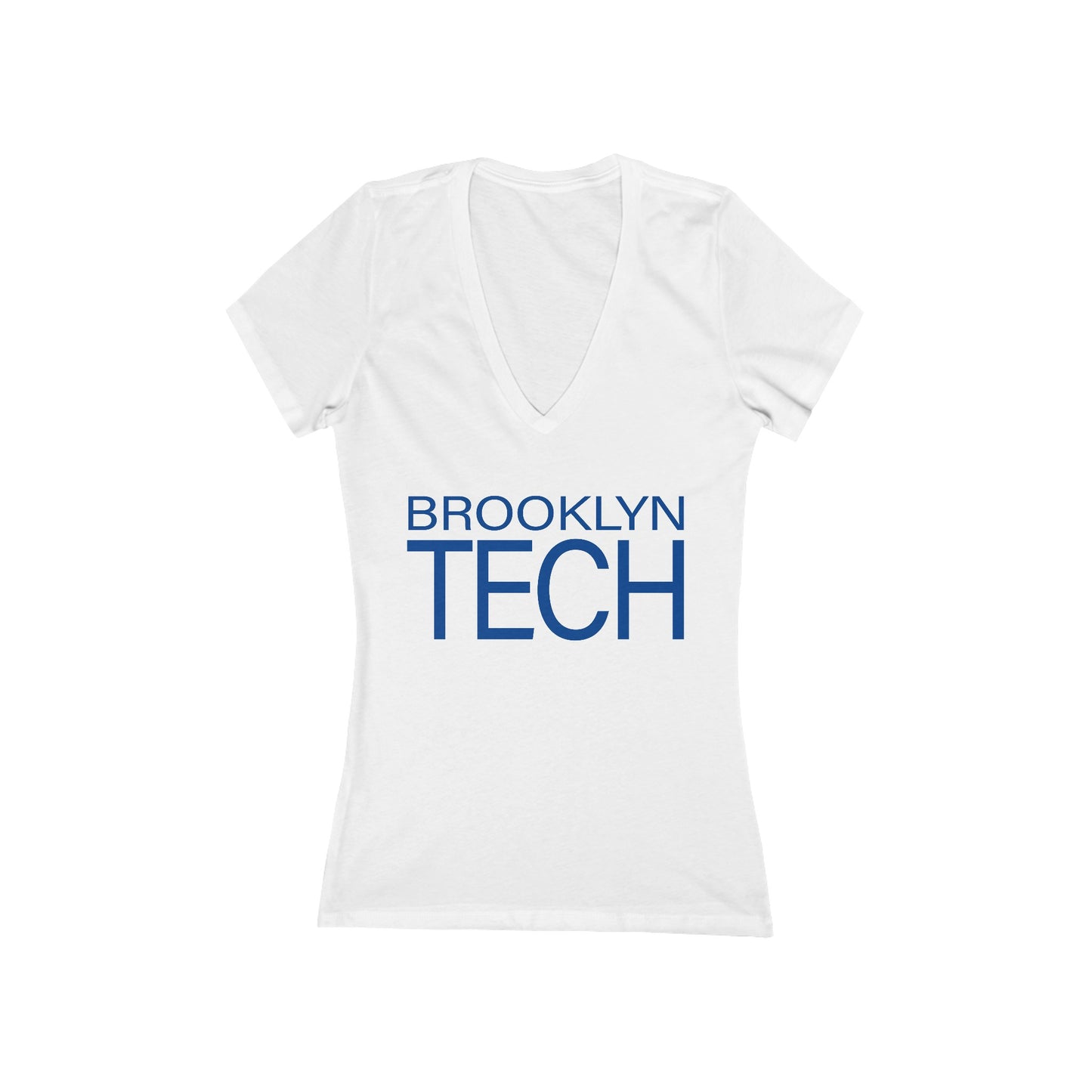 Modern Tech - Ladies Deep V-Neck T-Shirt