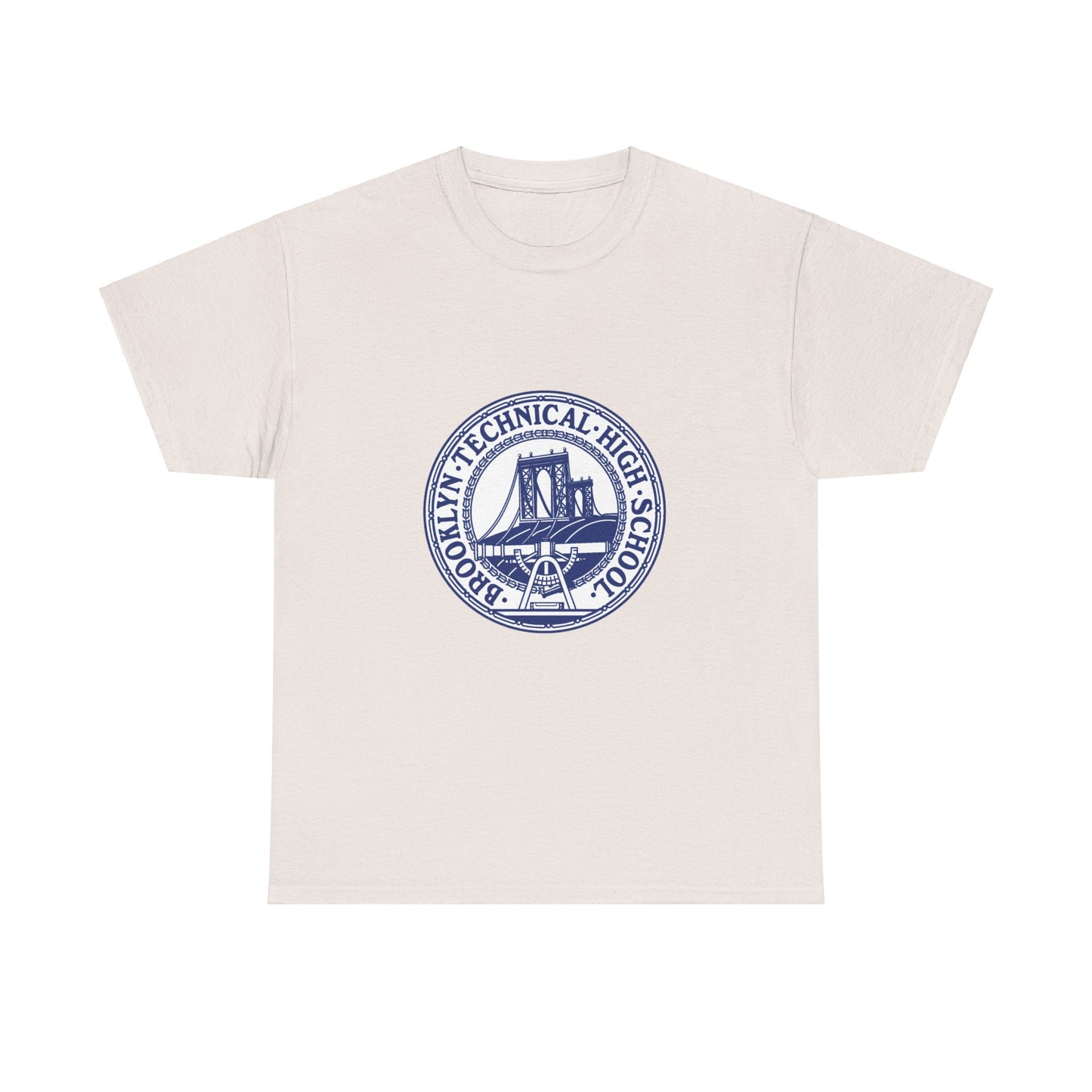 Classic Tech Seal - W/ Background - Men's Heavy Cotton T-Shirt