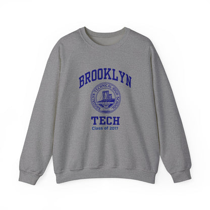 Brooklyn Tech Classic Logo - Men's Heavy Blend™ Crewneck Sweatshirt - Class of 2017