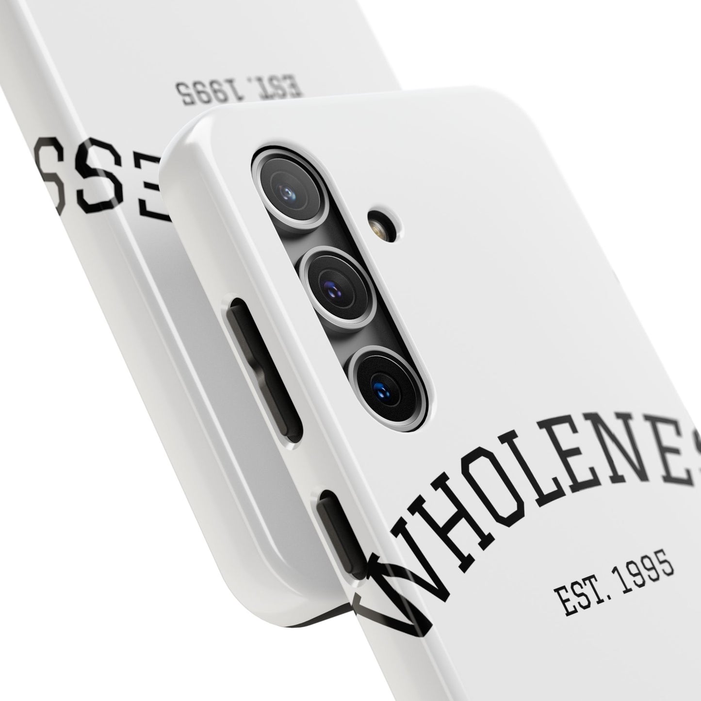 Wholeness Est. 1995 Tough Phone Case — Minimal Arch Text Protective Cover