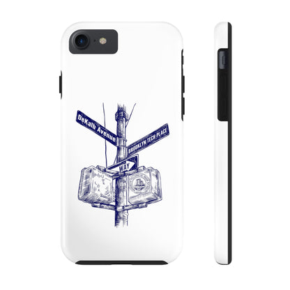 Dekalb Ave & Brooklyn Tech Place - Tough Phone Cases - White