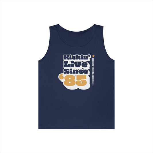 Class of 1985 Commemorative Unisex Heavy Cotton Tank Top - Kickin' Live Since '85