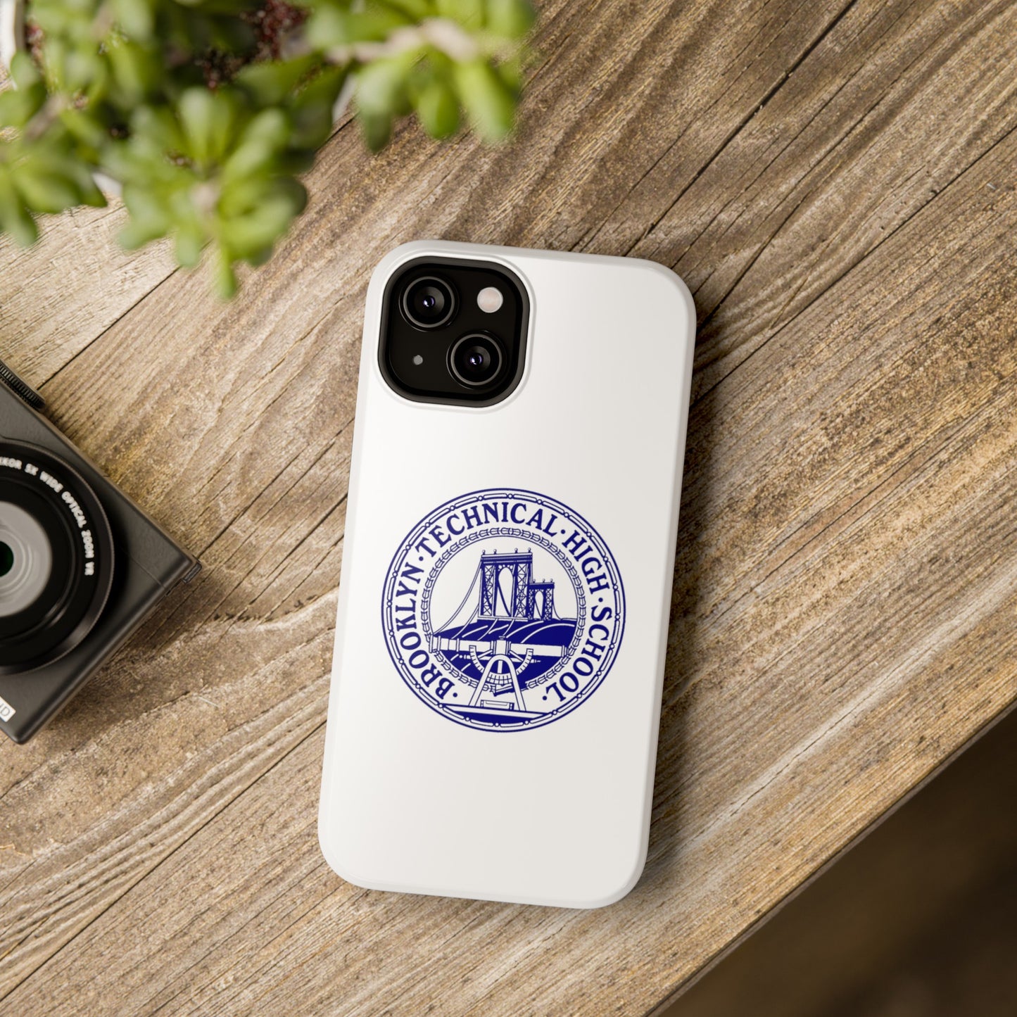 Classic Tech Seal - Impact-Resistant Phone Cases - Iphone Or Samsung - White