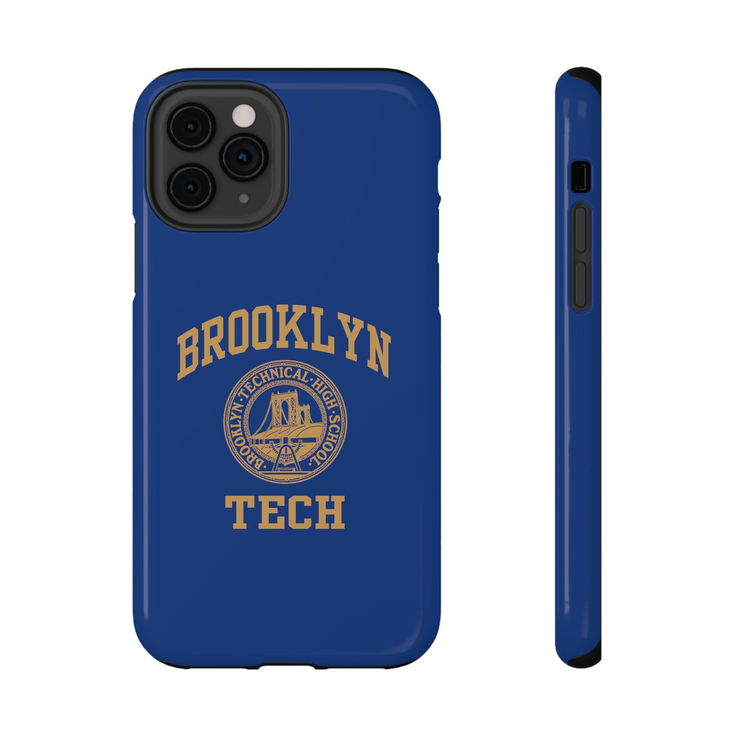 Brooklyn Tech Classic Logo - Impact-Resistant Phone Cases - Iphone Or Samsung - Navy