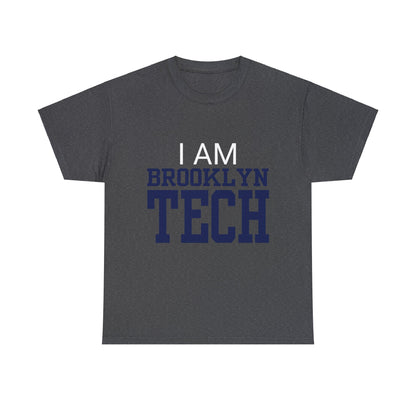 I Am Brooklyn Tech - Classic Font - Men's Heavy Cotton T-Shirt