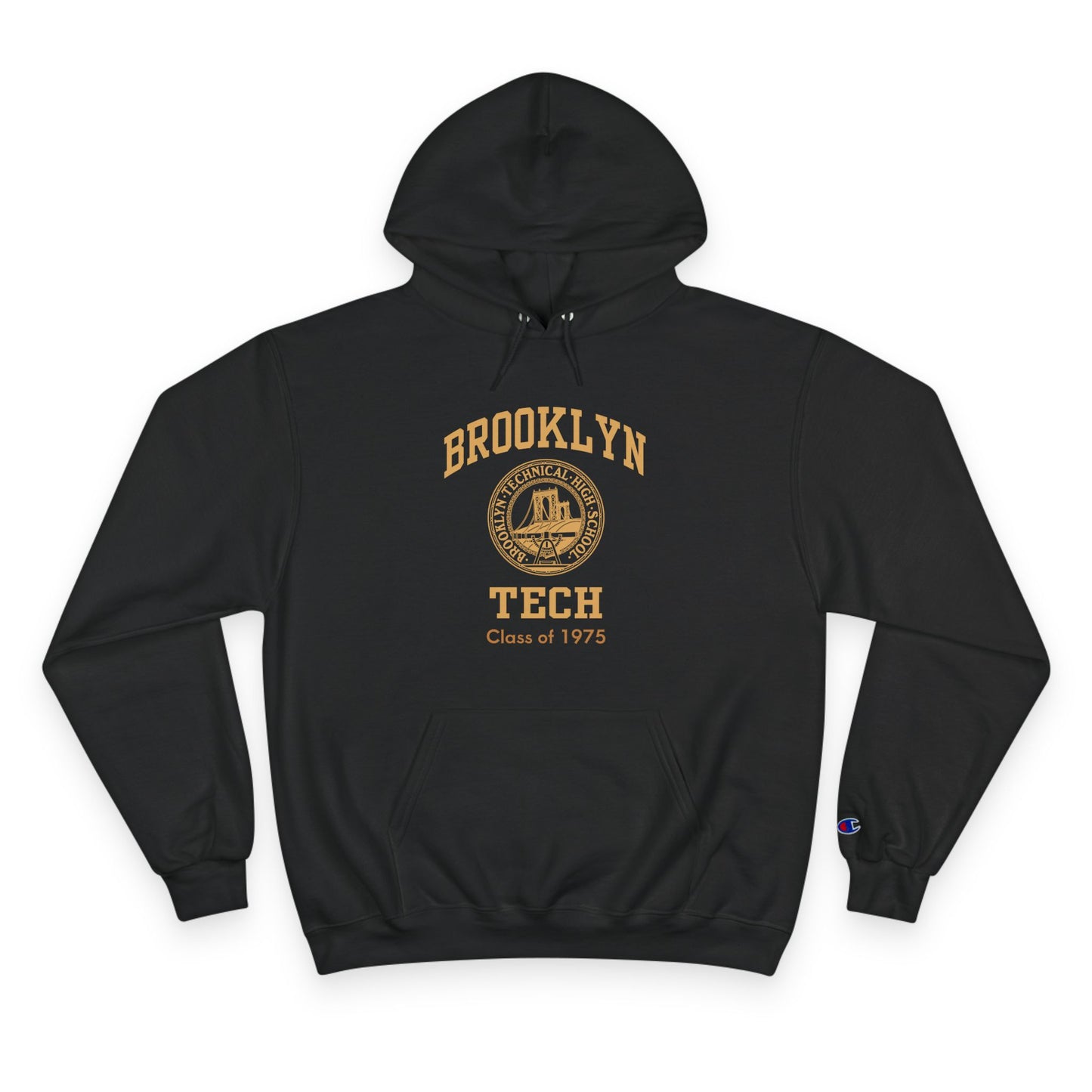 Brooklyn Tech Classic Logo - Champion Hoodie - Class Of 1975