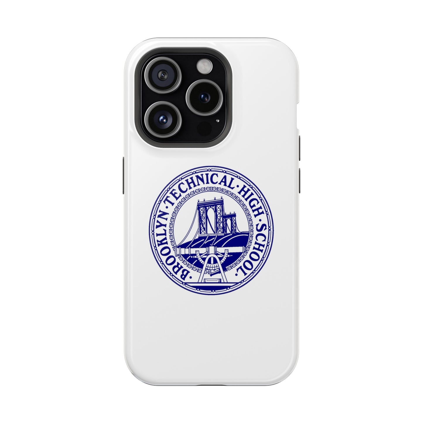 Classic Tech Seal - Impact-Resistant Phone Cases - Iphone Or Samsung - White