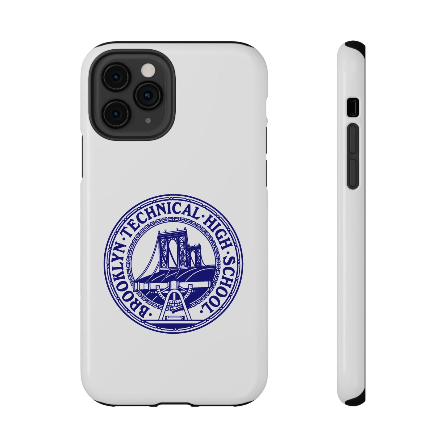 Classic Tech Seal - Impact-Resistant Phone Cases - Iphone Or Samsung - White