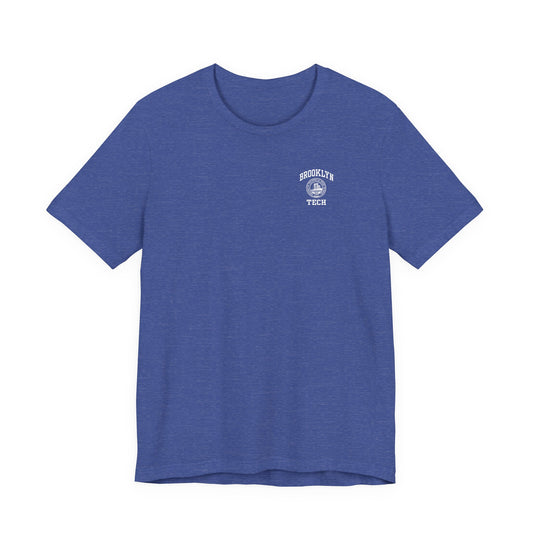 Classic Logo with Brooklyn Tech on Left Chest - Men's Bella + Canvas Short Sleeve Jersey T-Shirt