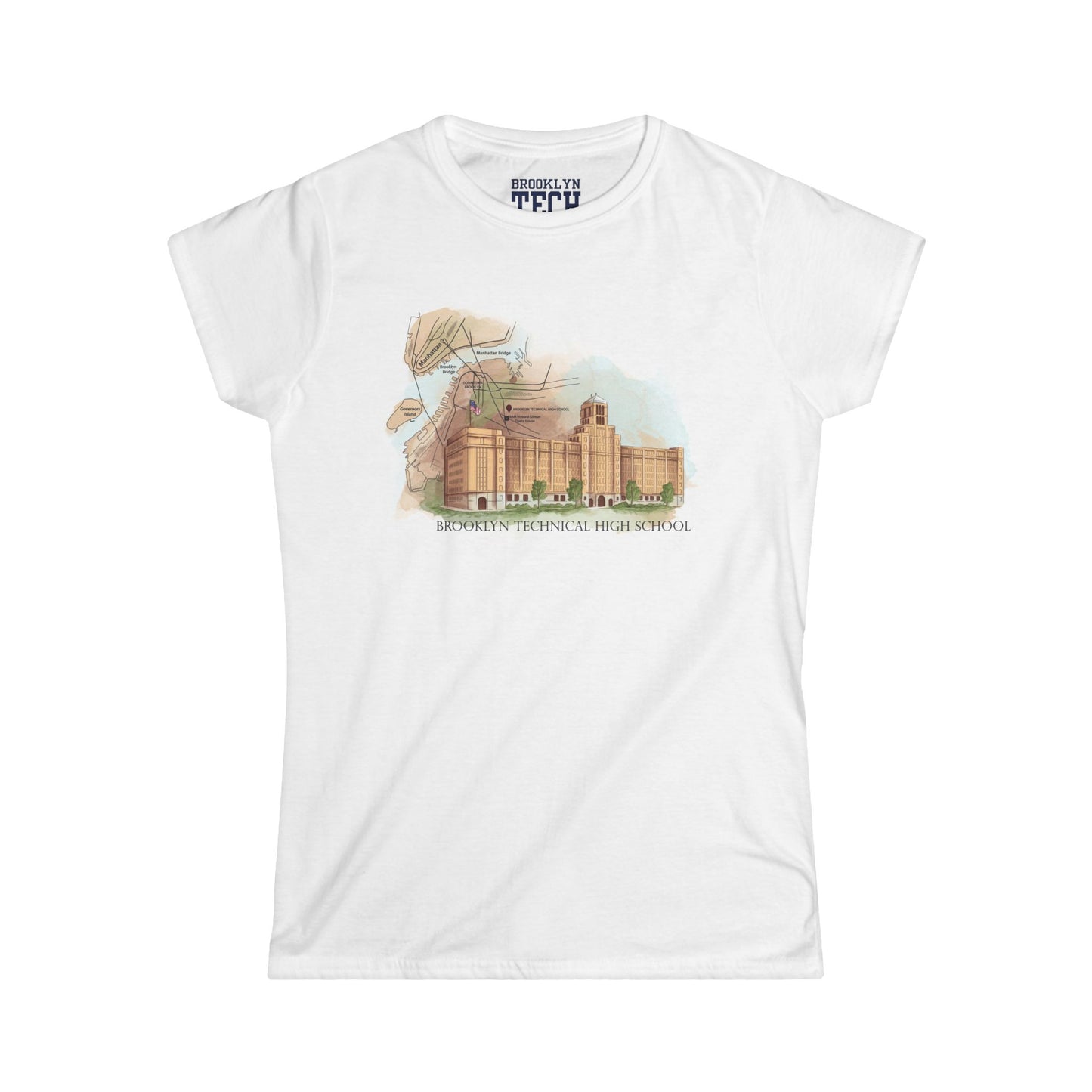 Boutique - Color Building & Map - Ladies' Softstyle T-Shirt