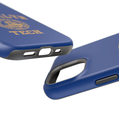 Brooklyn Tech Classic Logo - Impact-Resistant Phone Cases - Iphone Or Samsung - Navy With Gold Graphic