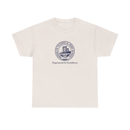 Classic Tech Logo - Engineered for Excellence - Men's Heavy Cotton T-Shirt