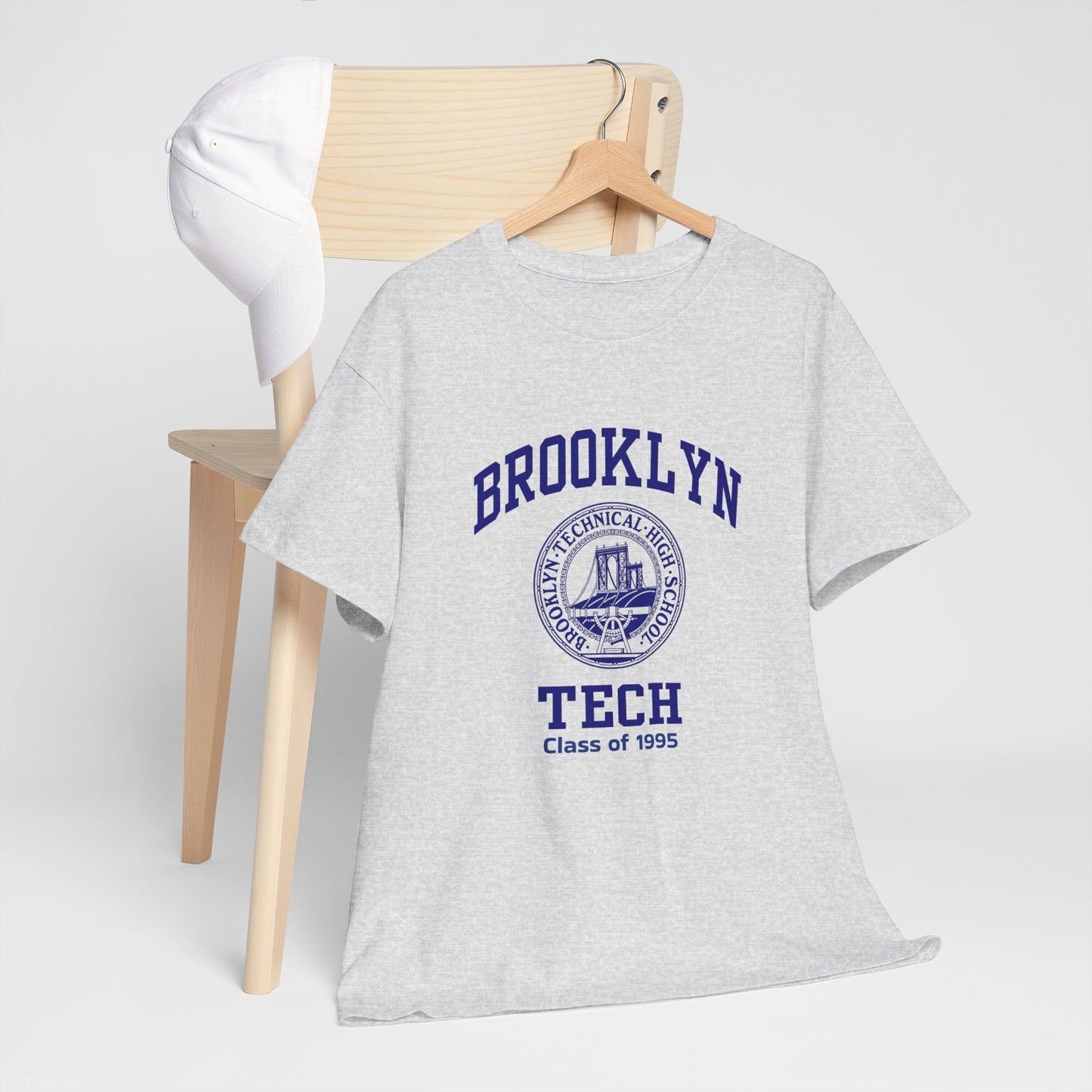 Brooklyn Tech Classic Logo - Men's Heavy Cotton T-Shirt - Class of 1995