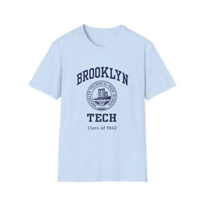 Class of 1942 - Classic Logo with Brooklyn Tech - Gildan Softstyle T-Shirt