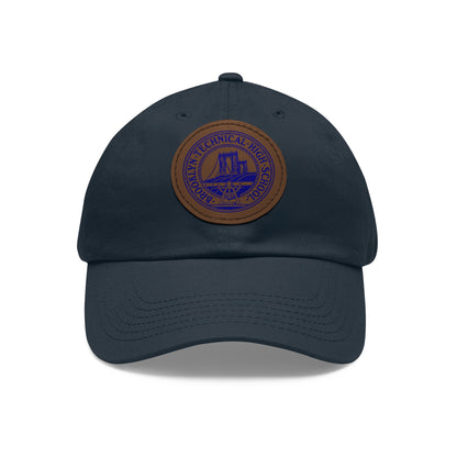 Classic Tech Logo - Hat with Leather Patch (Round)