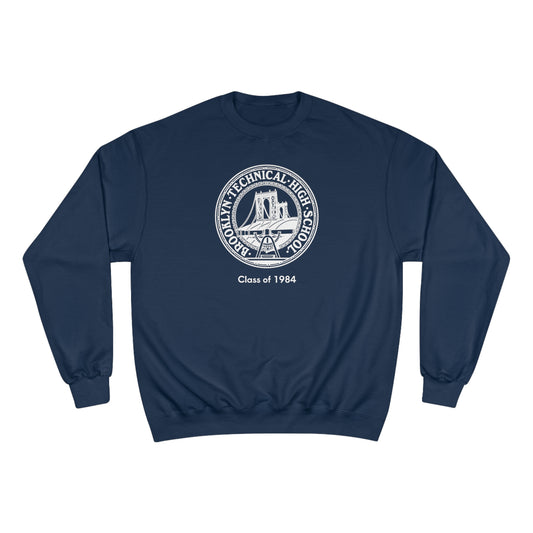 Classic Tech Logo - Champion Crewneck Sweatshirt - Class Of 1984