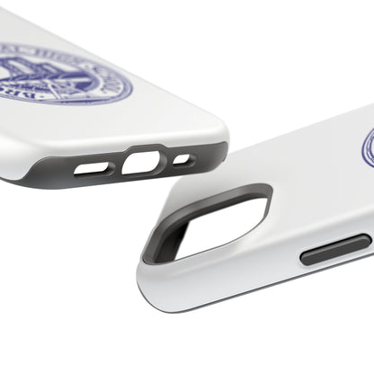 Classic Tech Seal - Impact-Resistant Phone Cases - Iphone Or Samsung - White