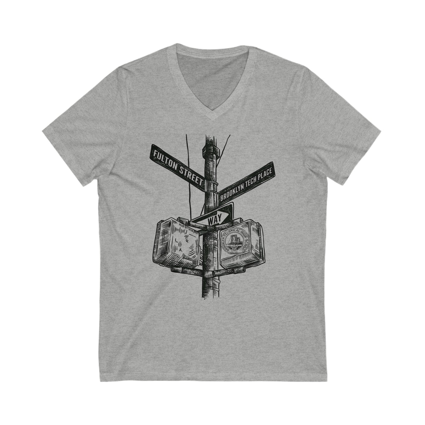 Boutique - Fulton St & Brooklyn Tech Pl - Men's V-Neck T-Shirt