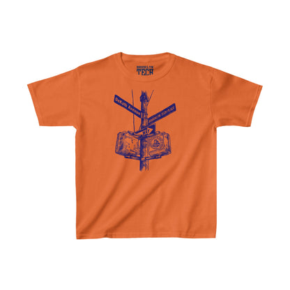 Family - Dekalb Ave & Brooklyn Tech Pl - Kids Heavy Cotton T-Shirt