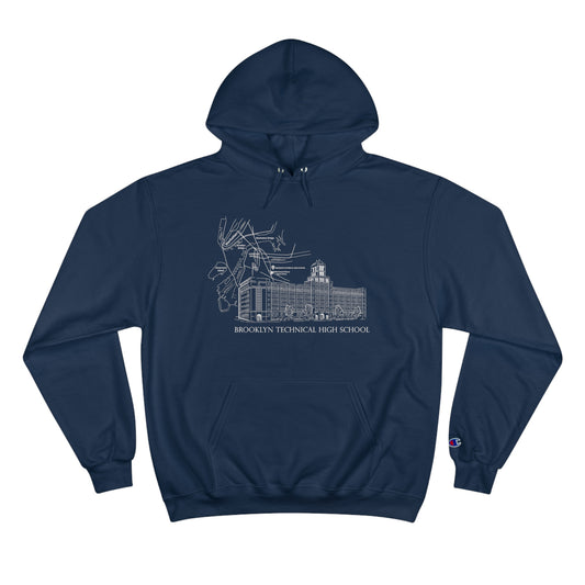 Boutique - Monochrome Building & Map - Champion Hoodie