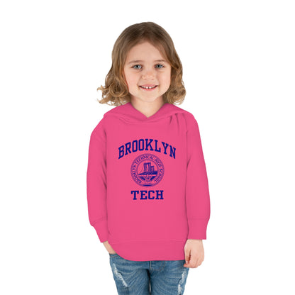 Family - Classic Brooklyn Tech Logo - Toddler Pullover Fleece Hoodie