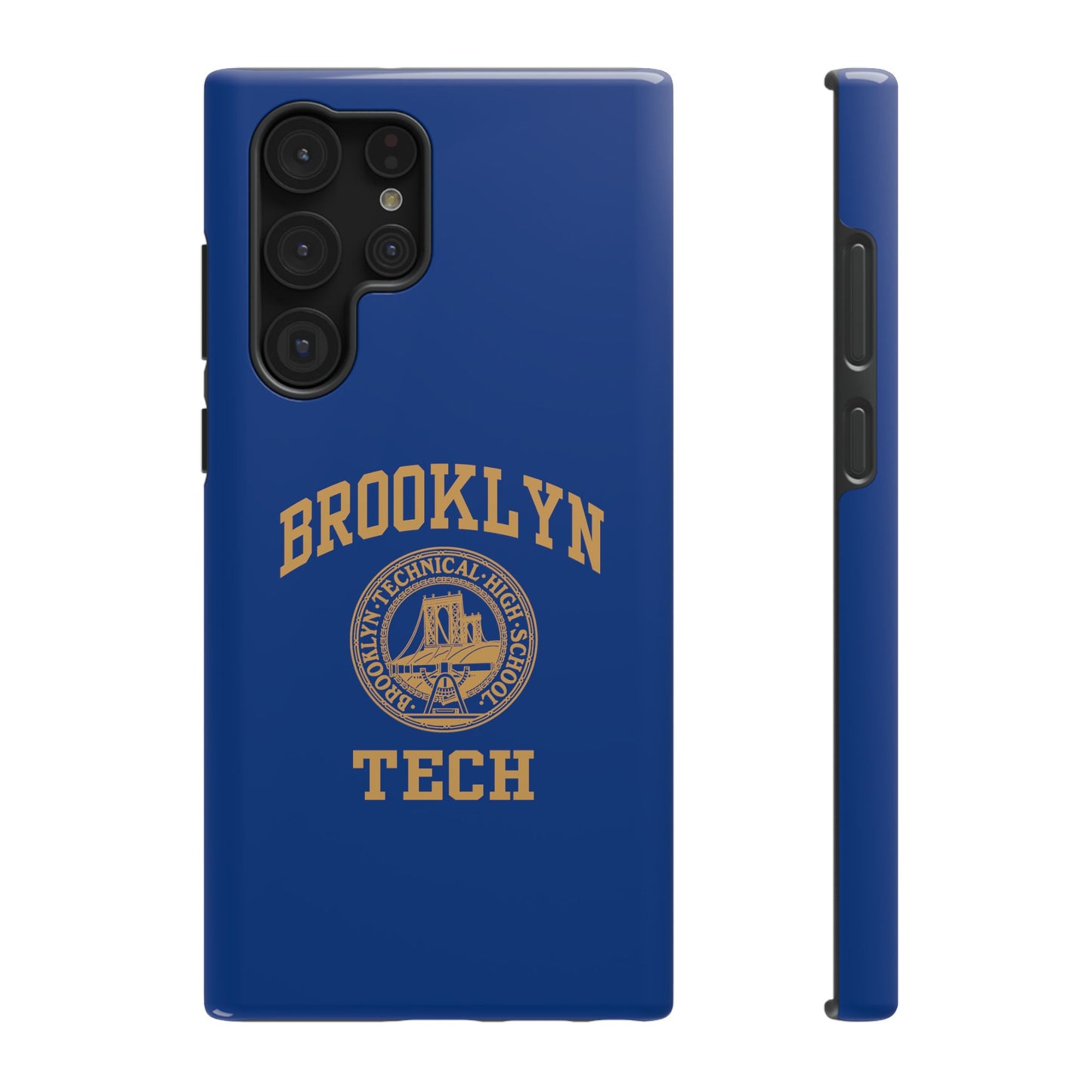 Brooklyn Tech Classic Logo - Impact-Resistant Phone Cases - Iphone Or Samsung - Navy