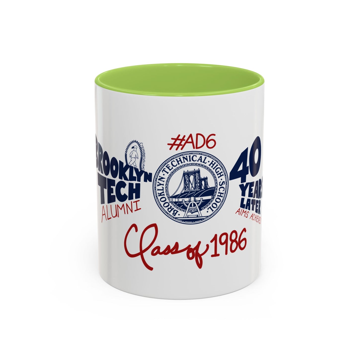 Class of 1986 Coffee Mug with navy handle (11oz, 15oz)