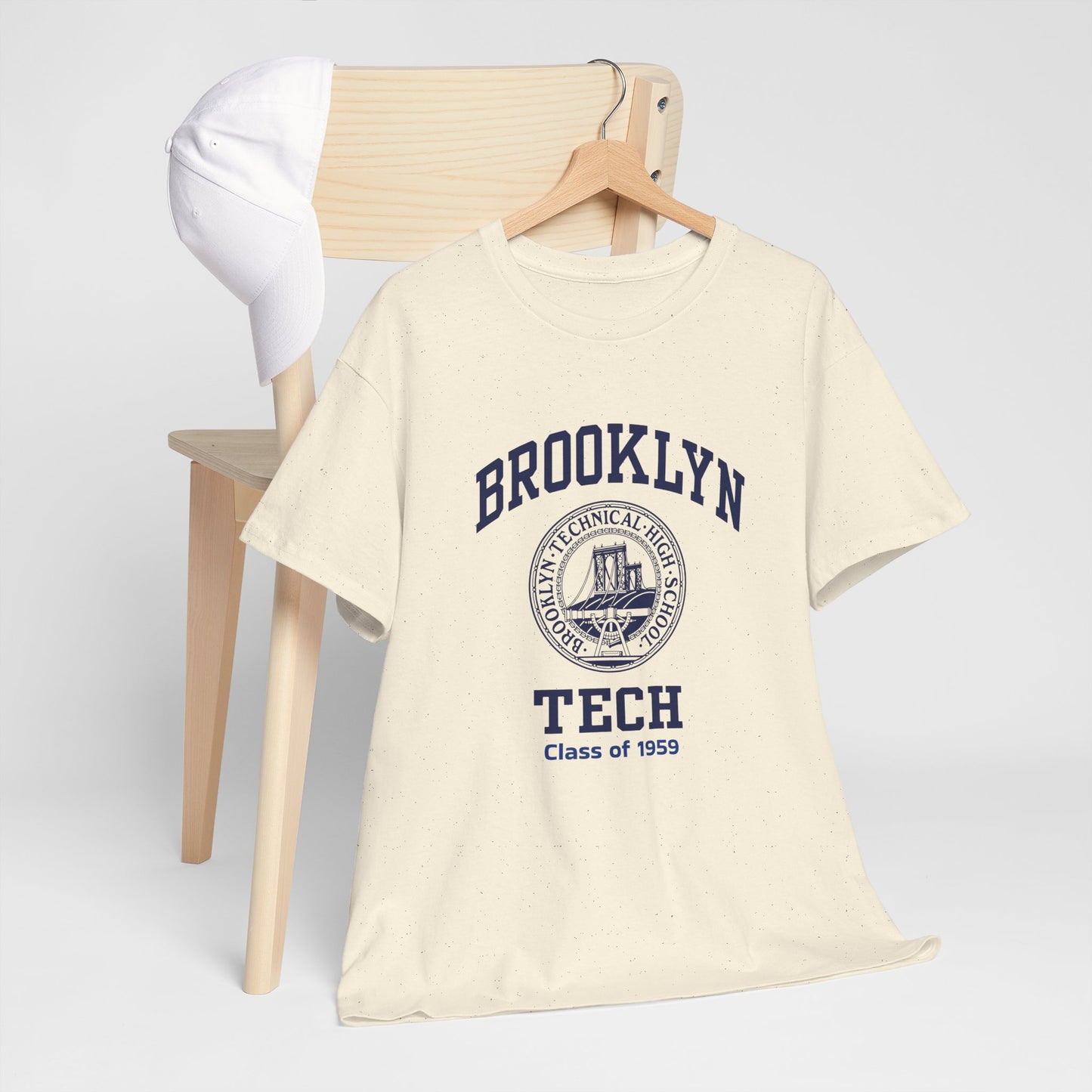 Brooklyn Tech Classic Logo - Men's Heavy Cotton T-Shirt - Class of 1959