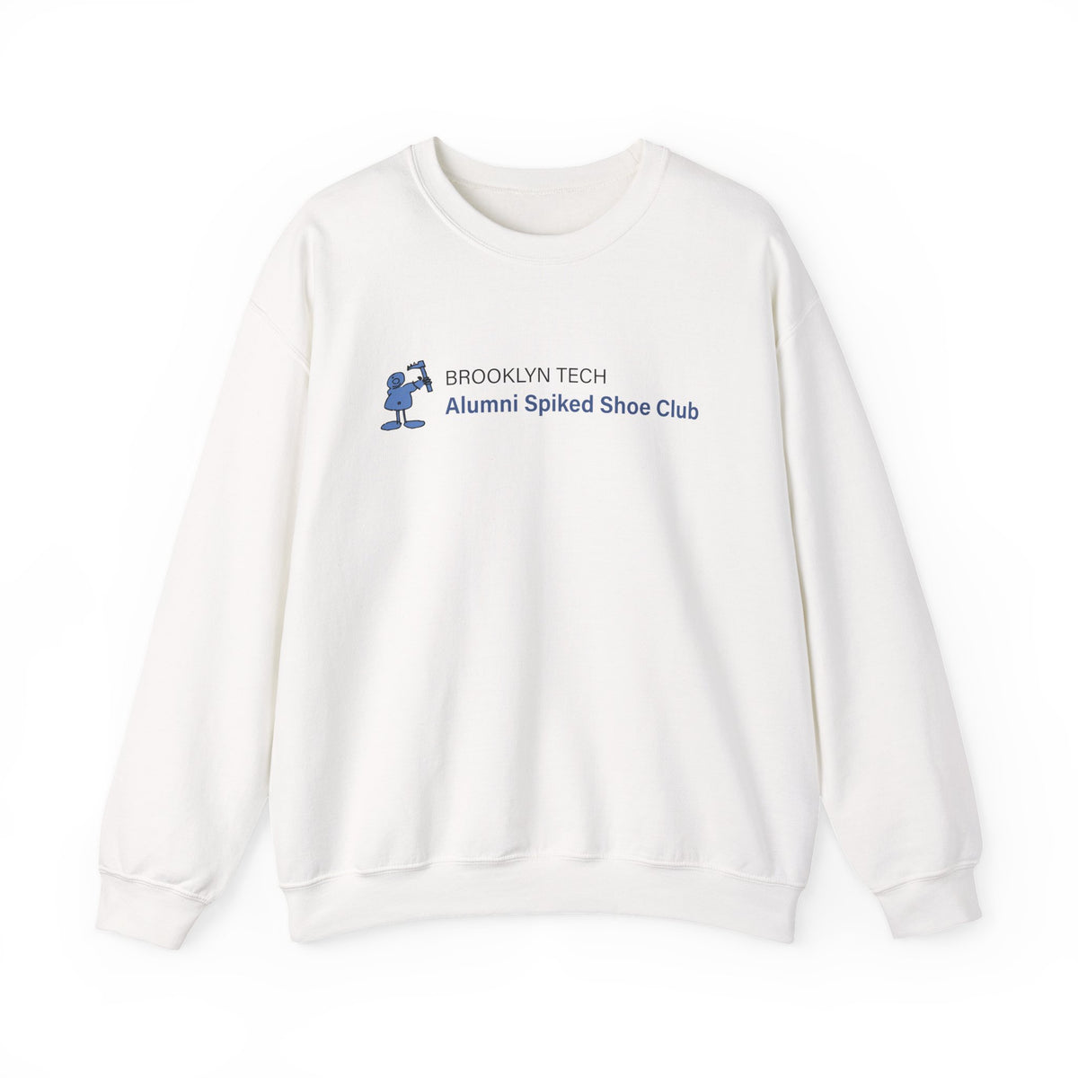Brooklyn Tech Alumni Spiked Shoe Club Crewneck Sweatshirt - Rectangular Logo