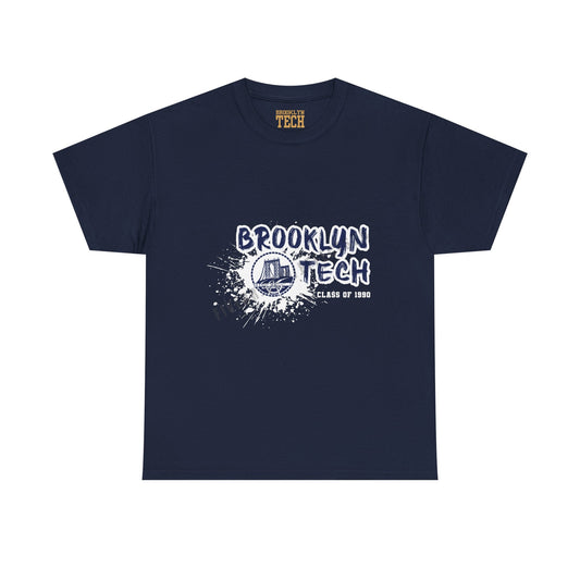 Class Of 1990 Commemorative Unisex Heavy Cotton T-Shirt - White Font
