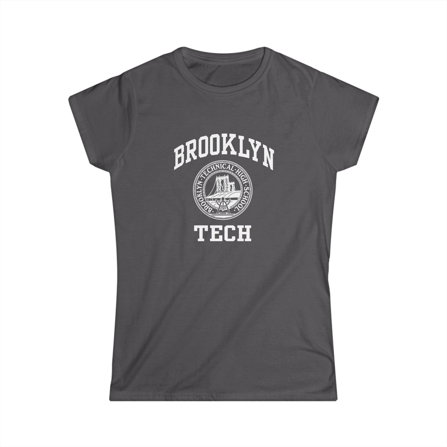 Classic Logo with Brooklyn Tech - Ladies Softstyle T-Shirt