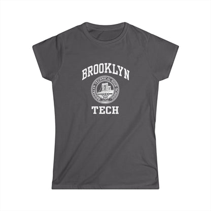 Classic Logo with Brooklyn Tech - Ladies Softstyle T-Shirt