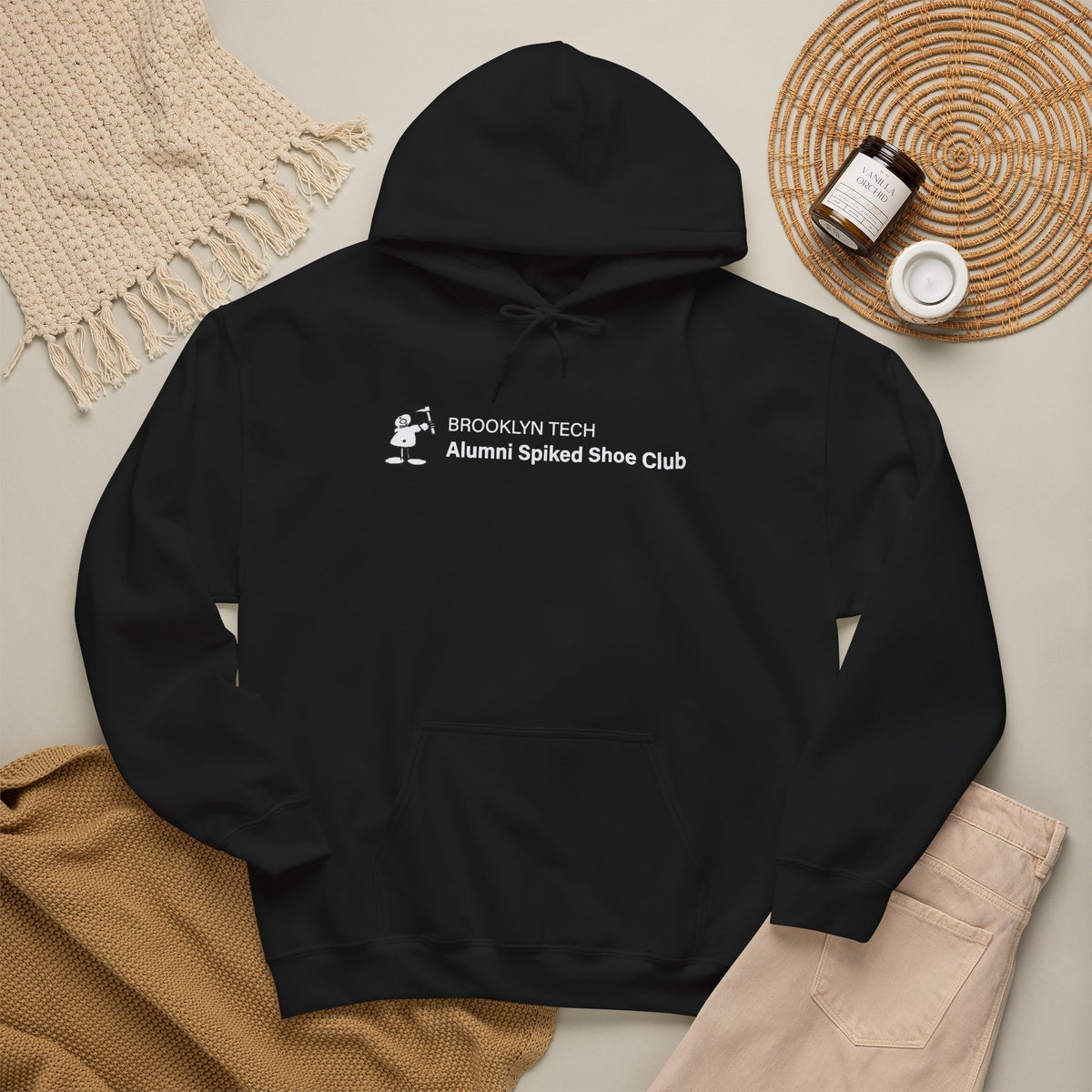 Brooklyn Tech Alumni Spiked Shoe Club Hoodie - Rectangular Logo