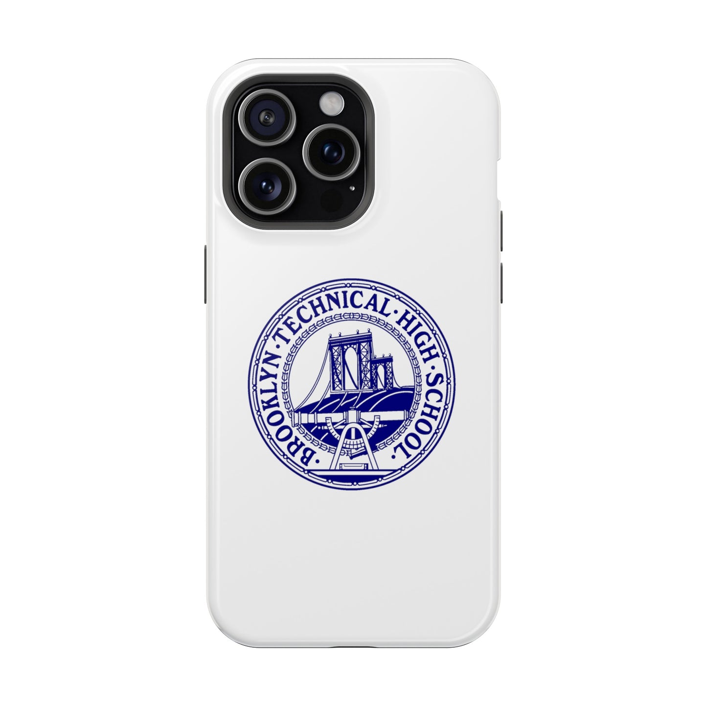 Classic Tech Logo - Impact-Resistant Phone Cases - Iphone Or Samsung - White