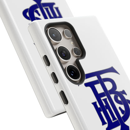 Stacked Logo - Tough Phone Cases - White