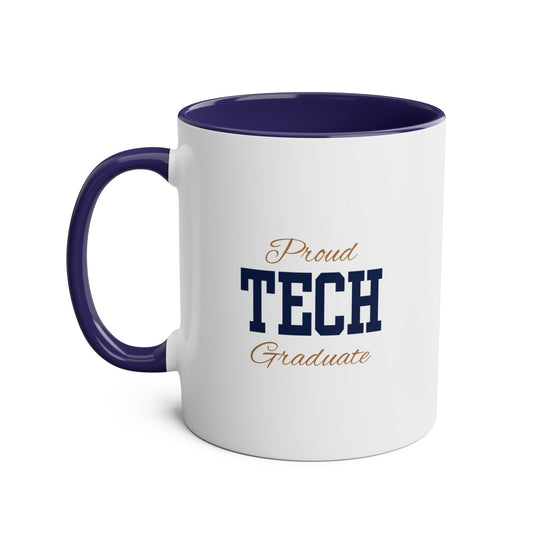 Proud Tech Graduate - Two-Tone Coffee Mugs, 11oz