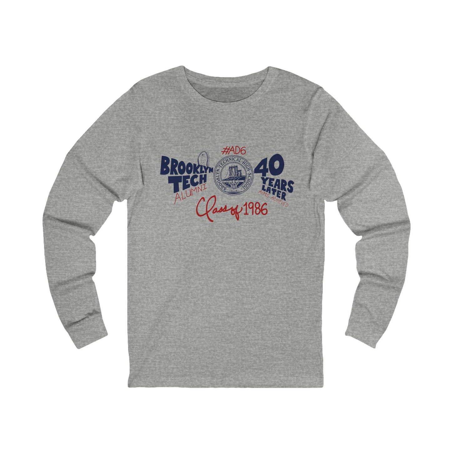 Class of 1986 Commemorative Long Sleeve Jersey T-Shirt