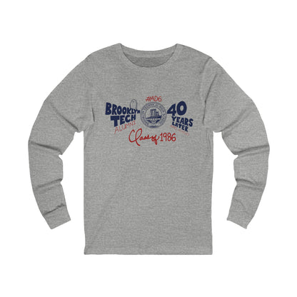 Class of 1986 Commemorative Long Sleeve Jersey T-Shirt