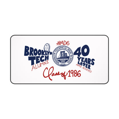 Class of 1986 40th Reunion Desk Mat - Navy logo