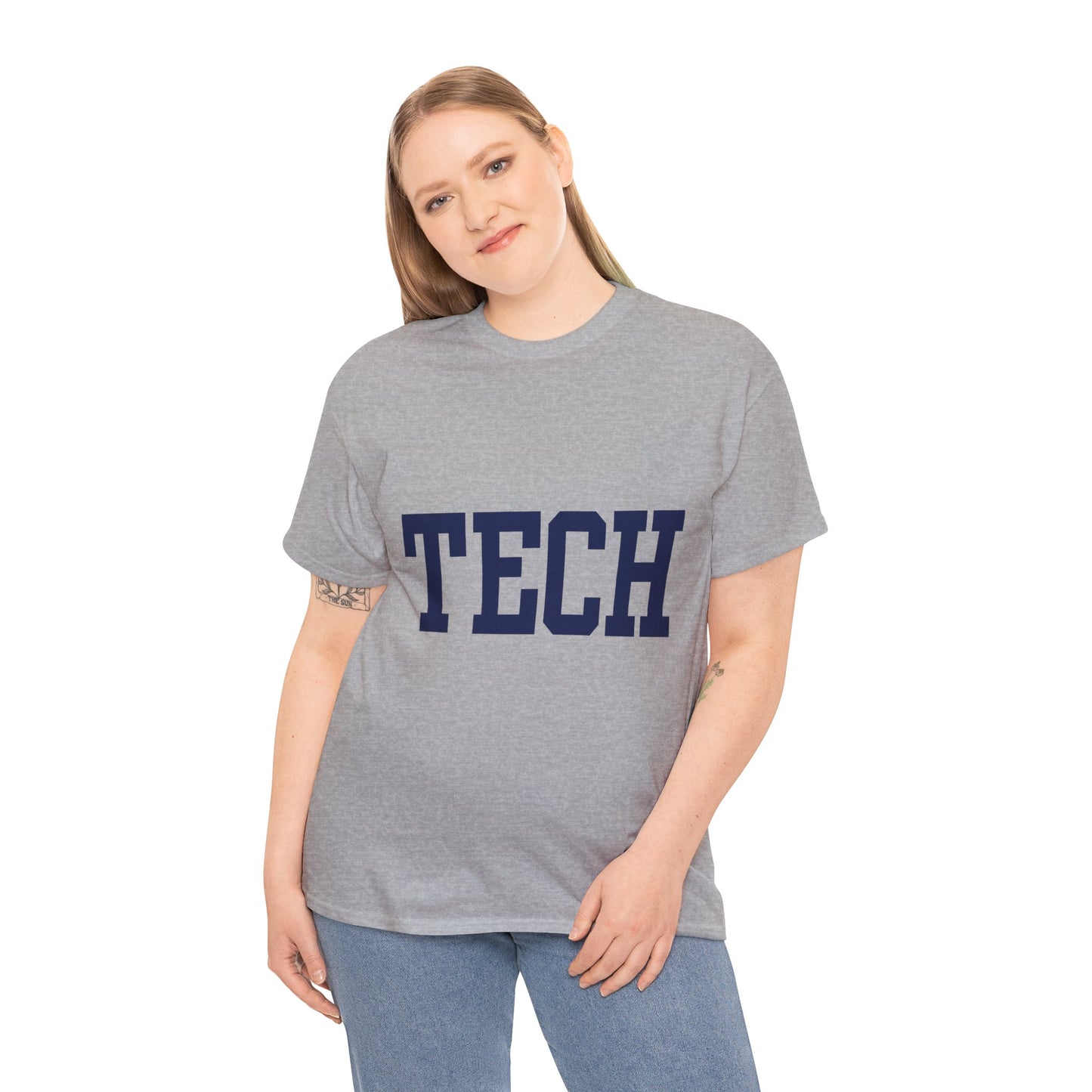 Tech - Classic Font - Men's Heavy Cotton T-Shirt