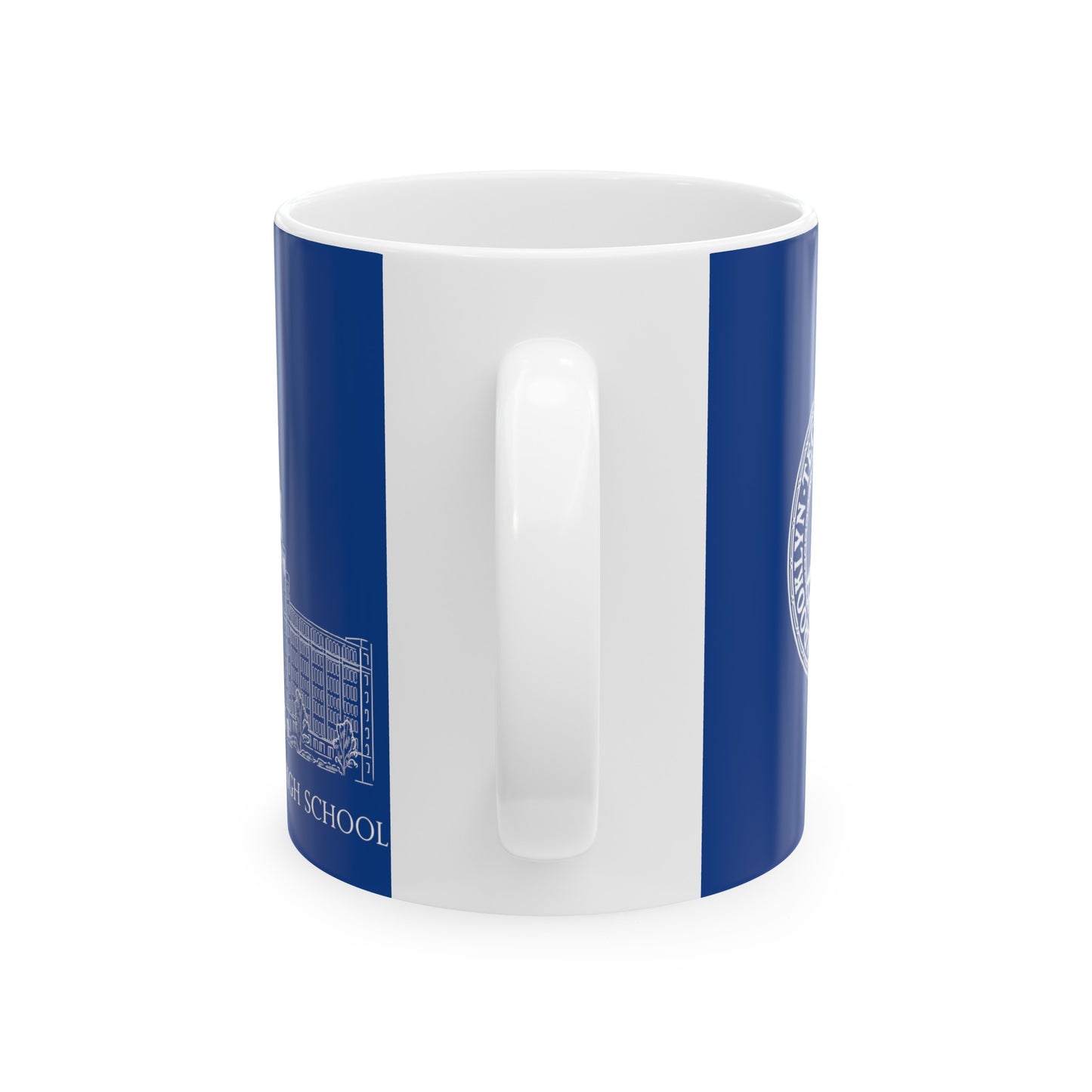 Tech Building - Ceramic Mug, (11oz, 15oz) - Navy