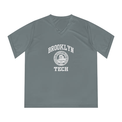 Brooklyn Tech Classic Logo - Ladies Performance V-Neck T-Shirt