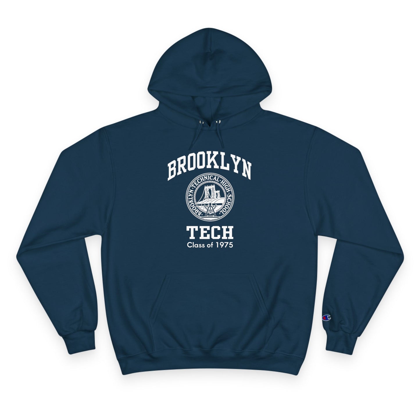 Brooklyn Tech Classic Logo - Champion Hoodie - Class Of 1975