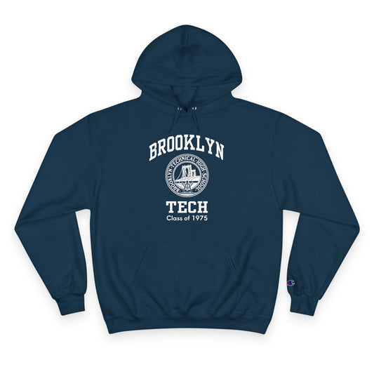 Brooklyn Tech Classic Logo - Champion Hoodie - Class Of 1975